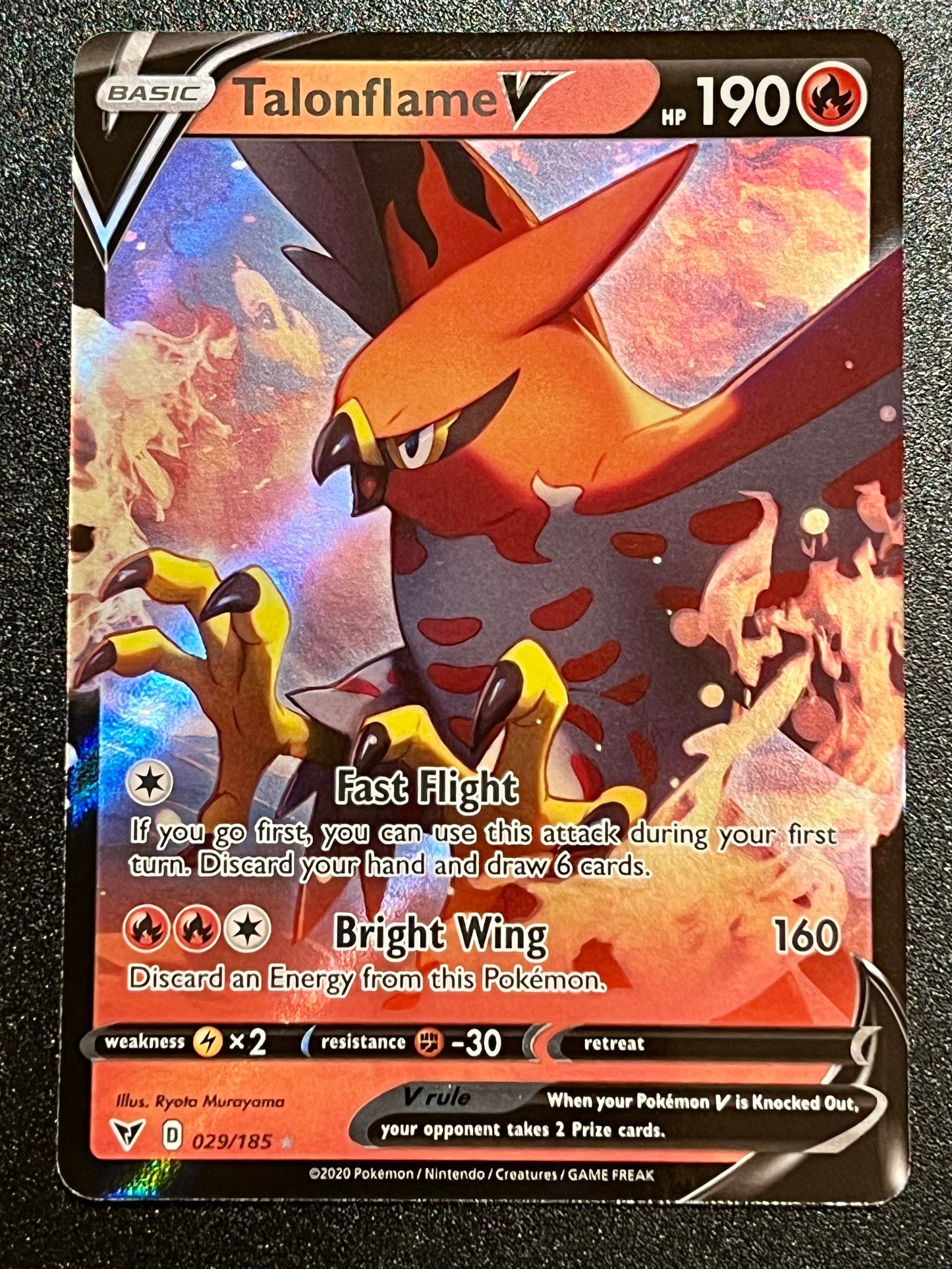 029/185 Talonflame V - Pokémon Vivid Voltage Ultra Rare