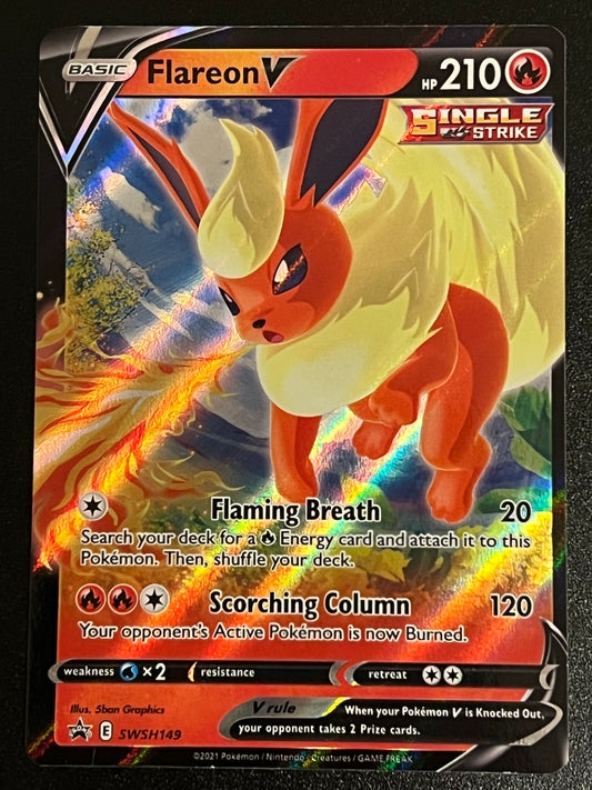 Flareon V - SWSH149 Holo Promo Black Star