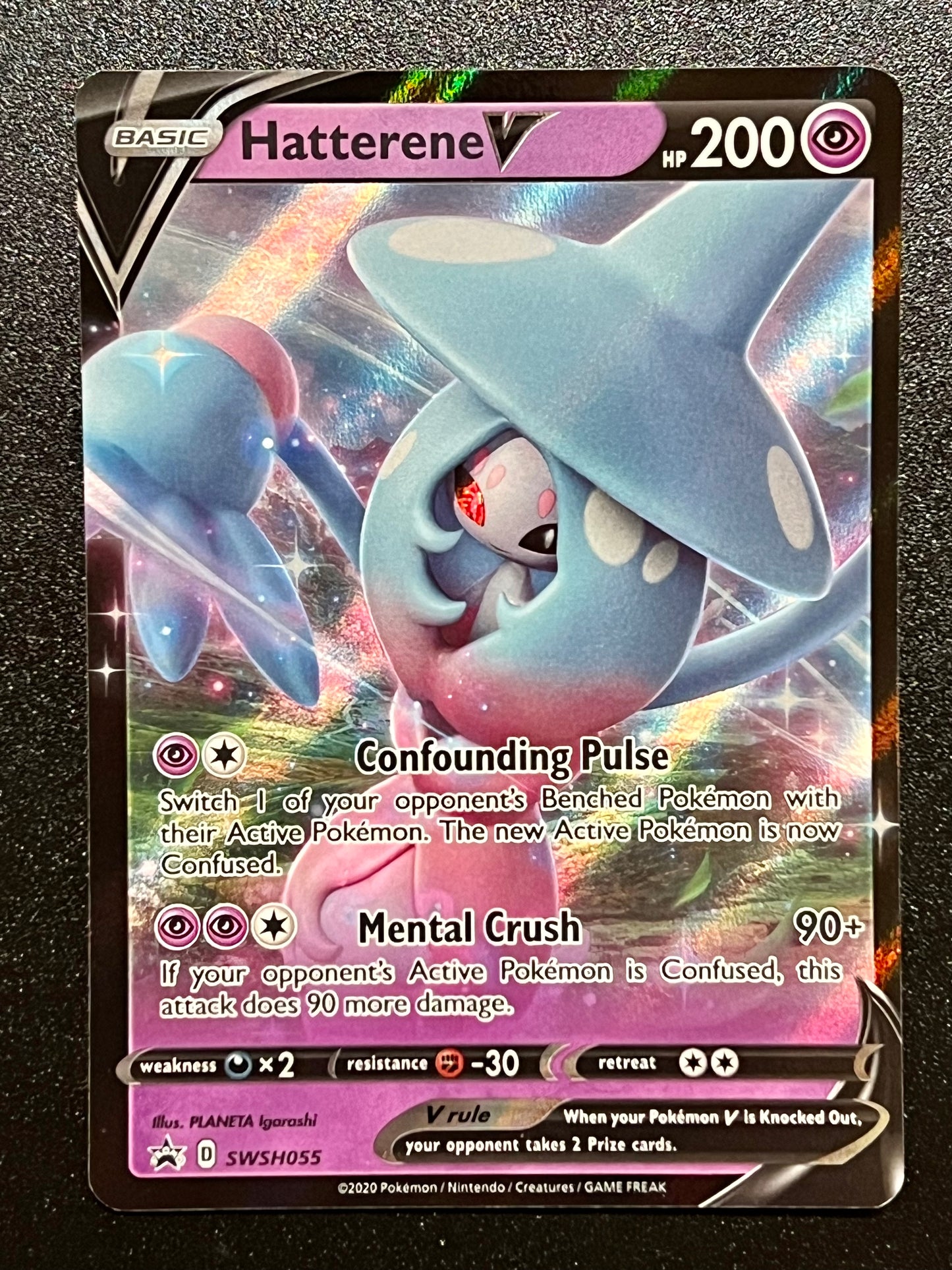 Hatterene V - SWSH055 Holo Promo Black Star