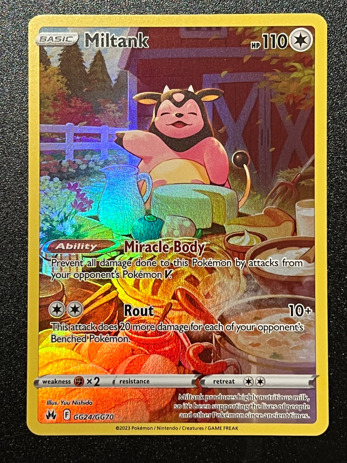 GG24/GG70 Miltank - Pokémon Crown Zenith Holo Rare