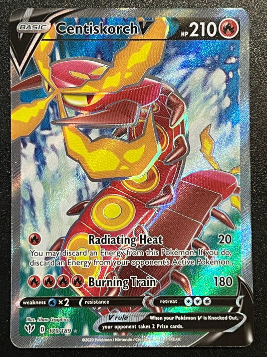 179/189 Centiskorch V - Pokémon Darkness Ablaze Full Art