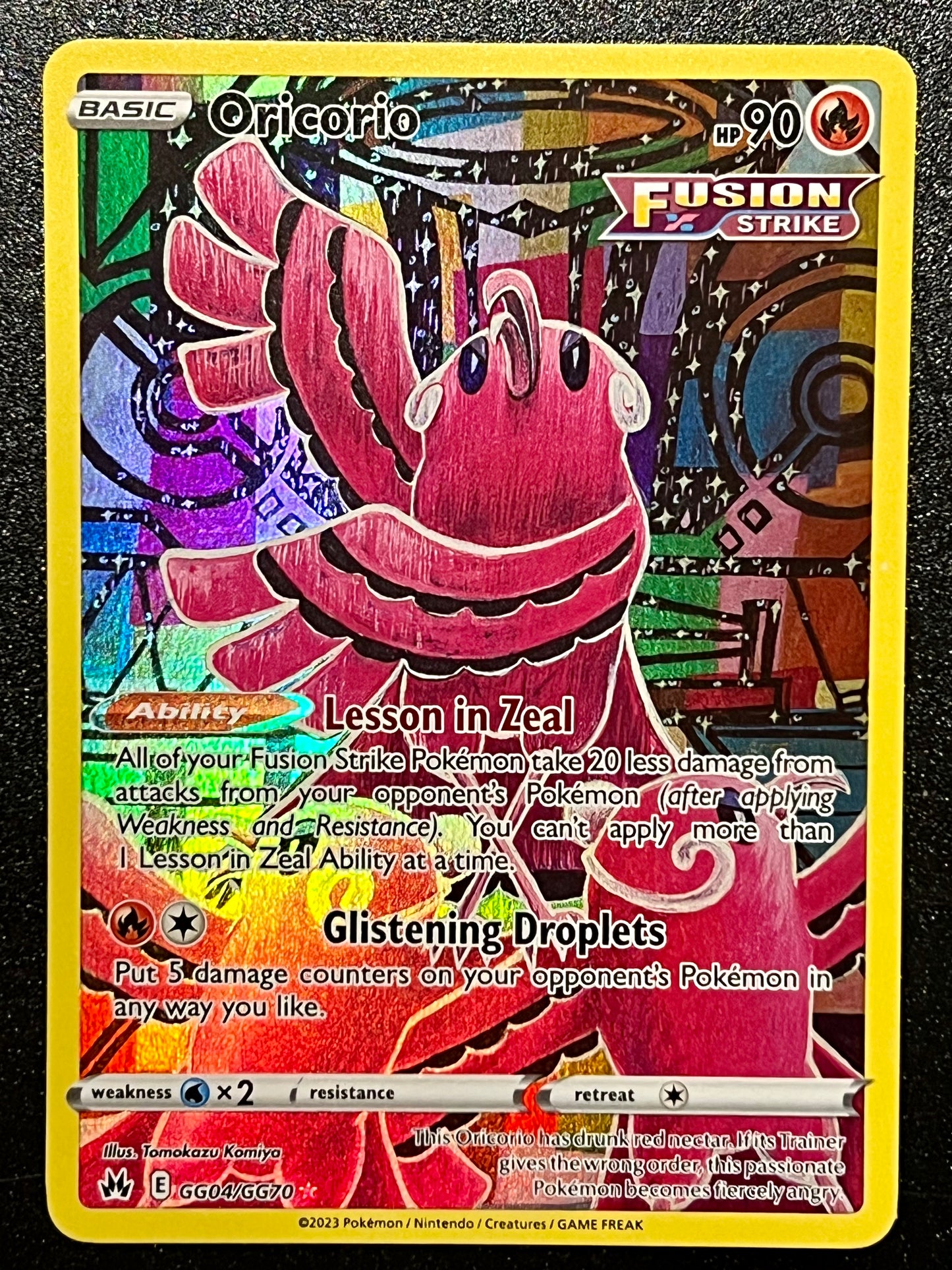 GG04/GG70 Oricorio - Pokémon Crown Zenith Holo Rare