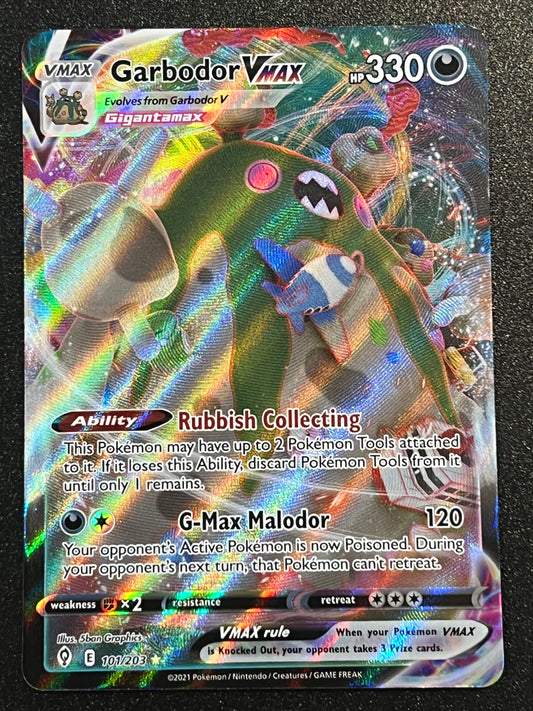 101/203 Garbodor VMax - Evolving Skies Ultra Rare