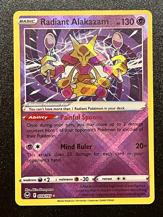 Radiant Alakazam - 059/195 Silver Tempest Radiant Rare Holo