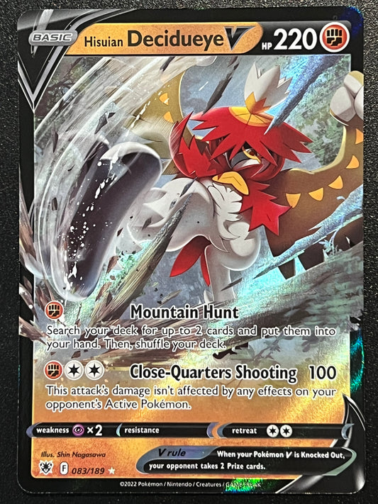 Hisuian Decidueye V - 083/189 Astral Radiance Rare Holo