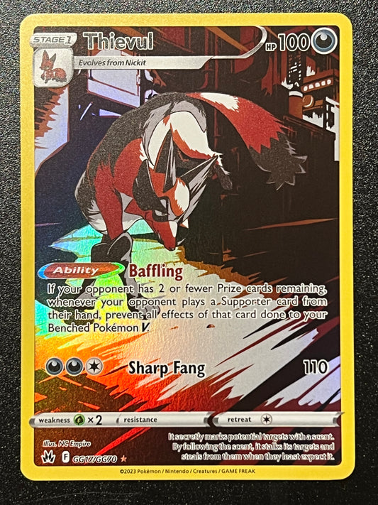 GG17/GG70 Thievul - Pokémon Crown Zenith Holo Rare