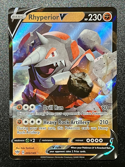 095/189 Rhyperior V - Pokémon Darkness Ablaze Ultra Rare