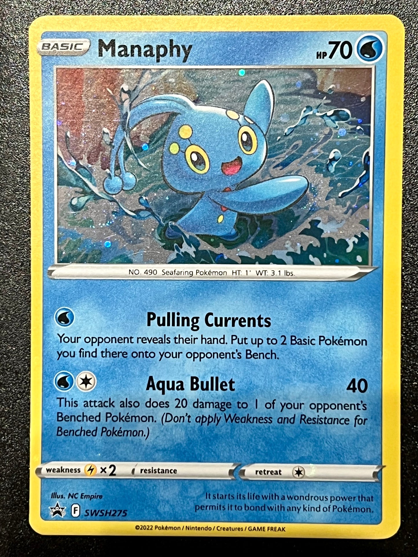 Manaphy - SWSH275 Holo Promo Black Star