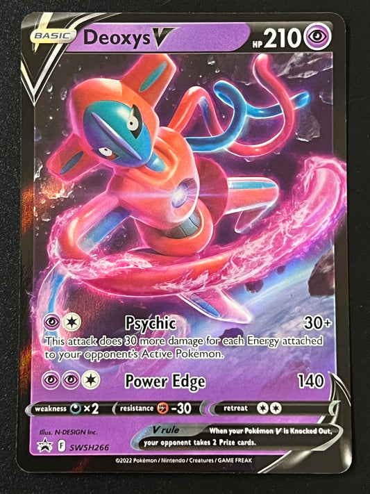 Deoxys V - SWSH266 Holo Promo Black Star