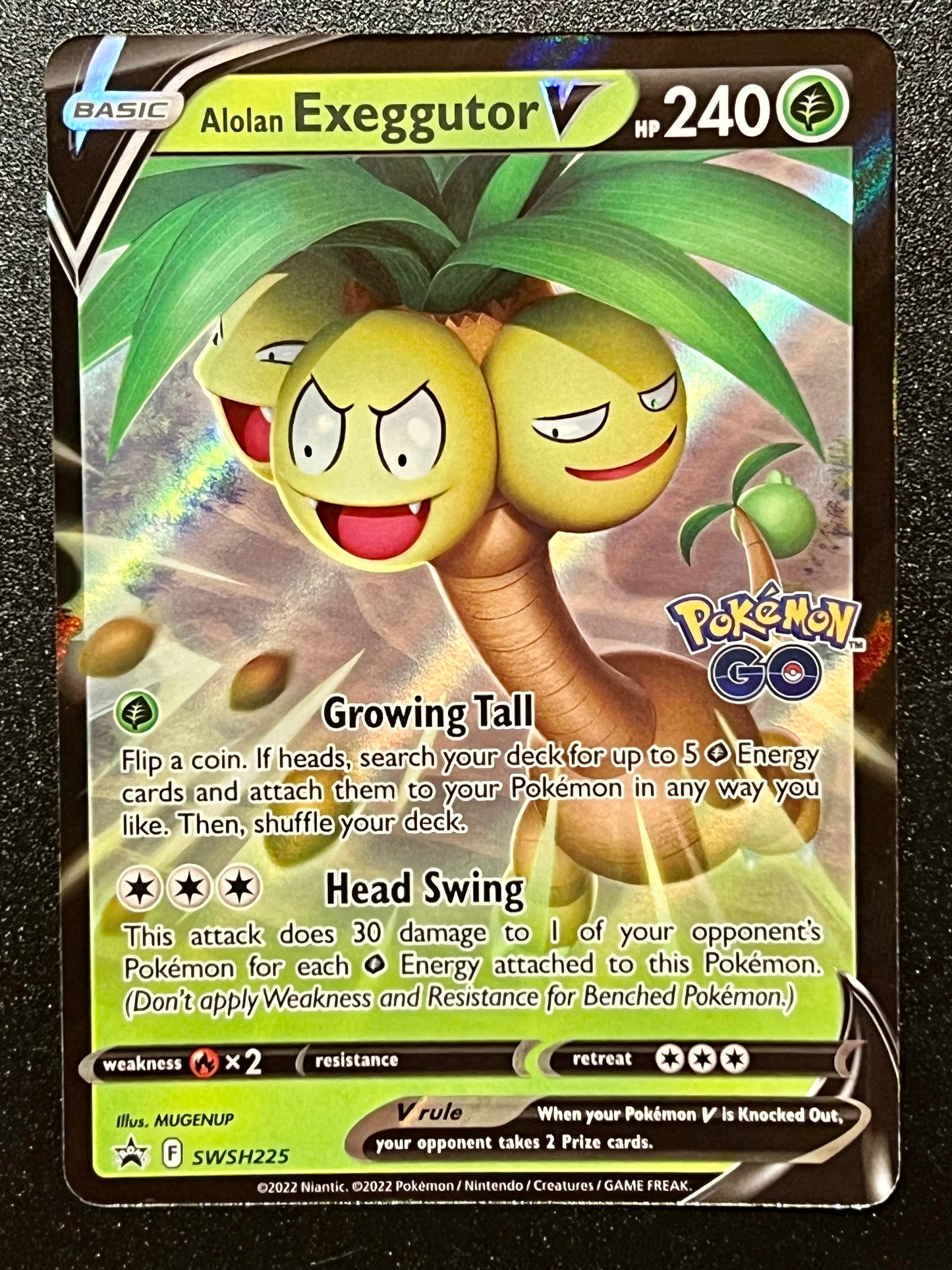 Alolan Exeggutor V - SWSH225 Holo Promo Black Star