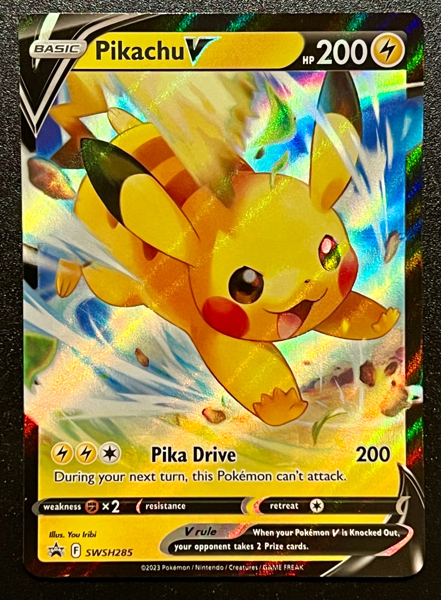 Pikachu V - SWSH285 Holo Promo Black Star