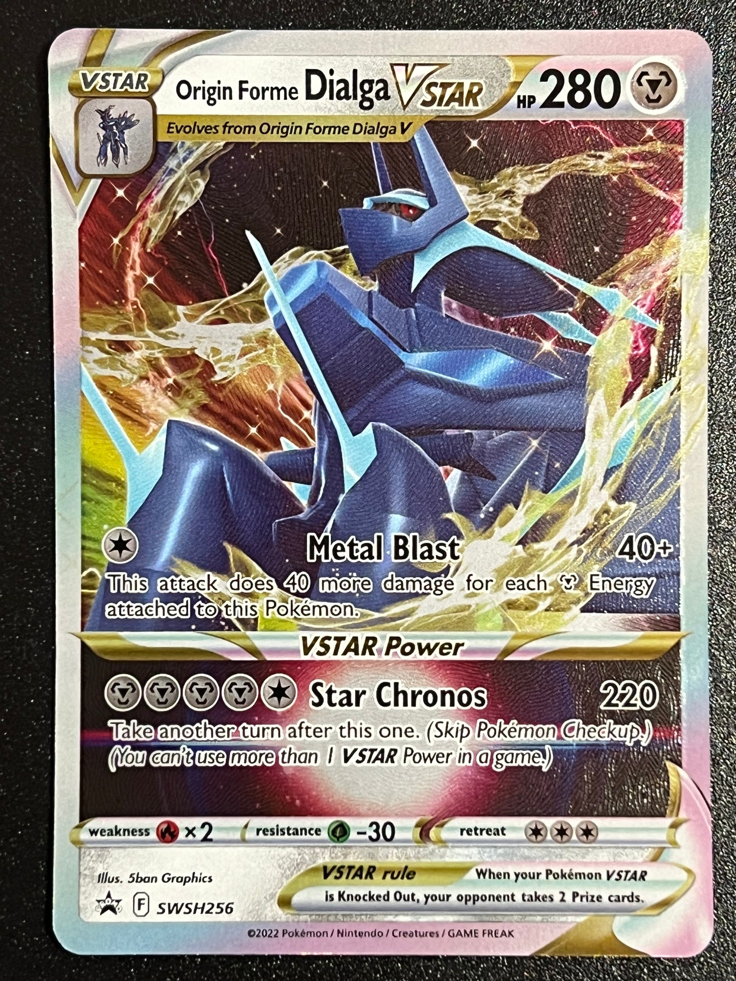 Origin Forme Dialga VStar - SWSH256 Holo Promo Black Star