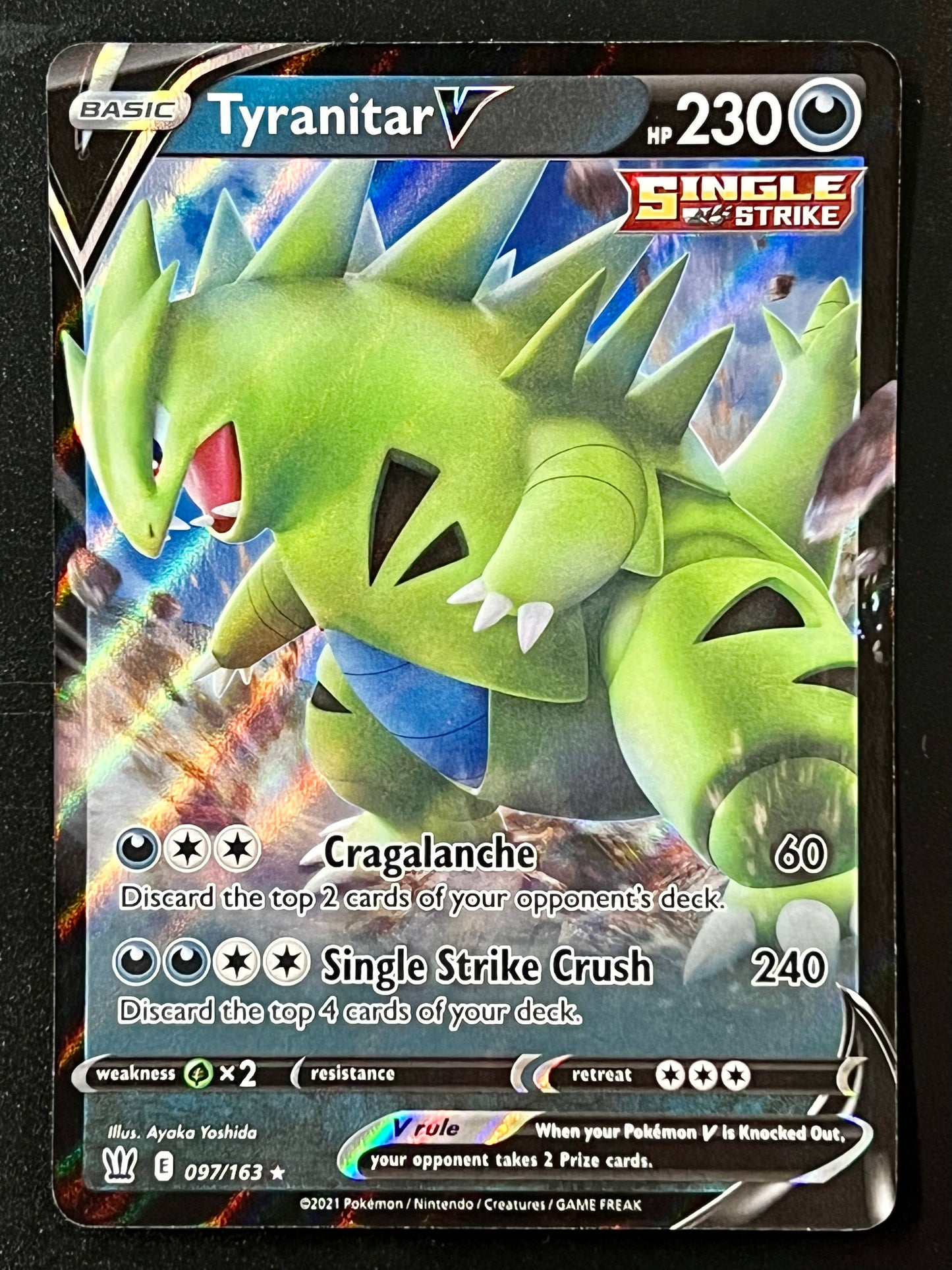 Tyranitar V - 097/163 Battle Styles Rare Holo V