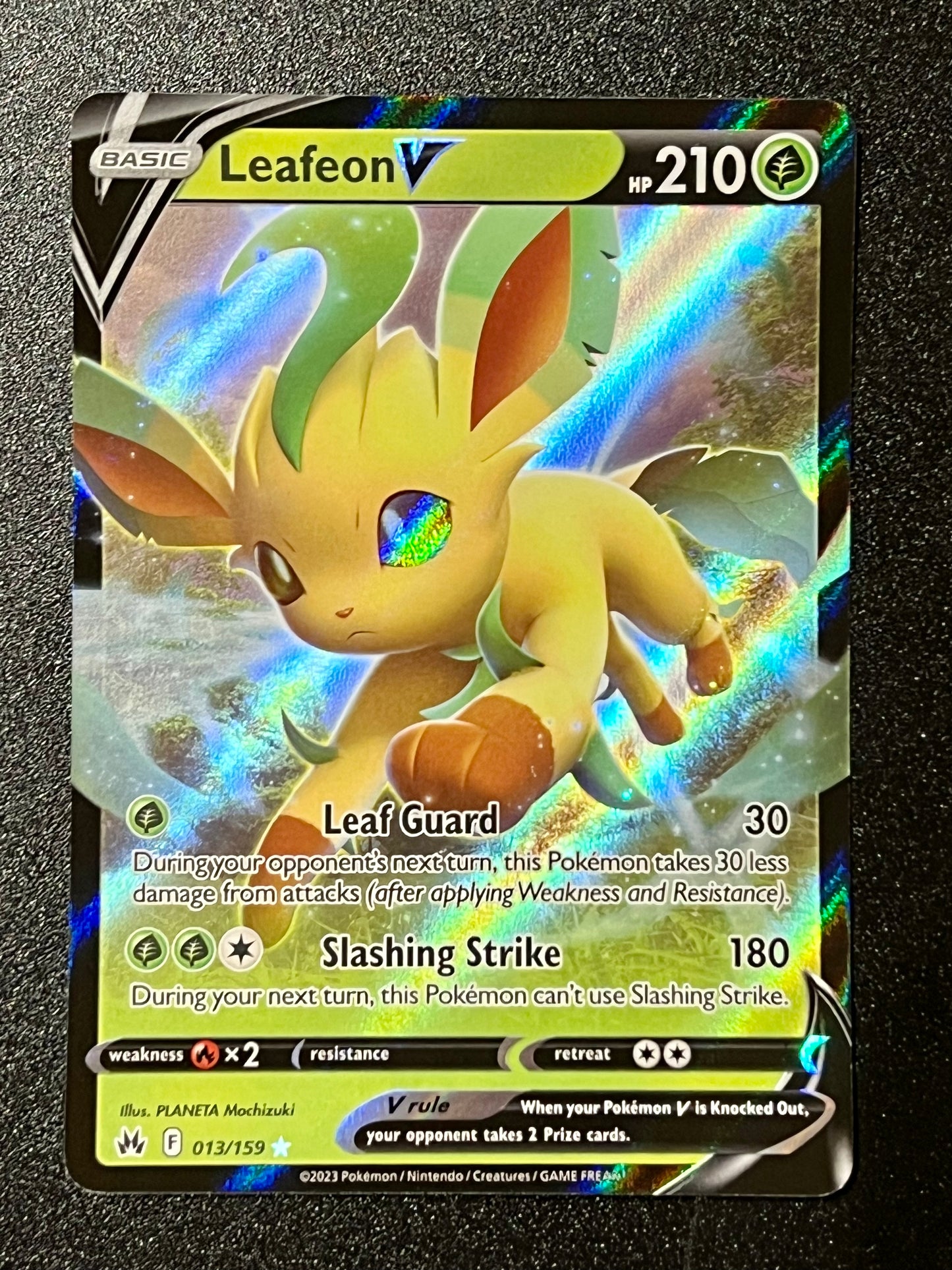 013/159 Leafeon V -Pokémon Crown Zenith Ultra Rare