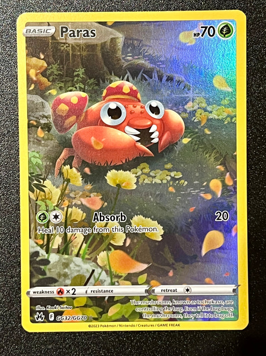 GG32/GG70 Paras - Pokémon Crown Zenith Holo Rare