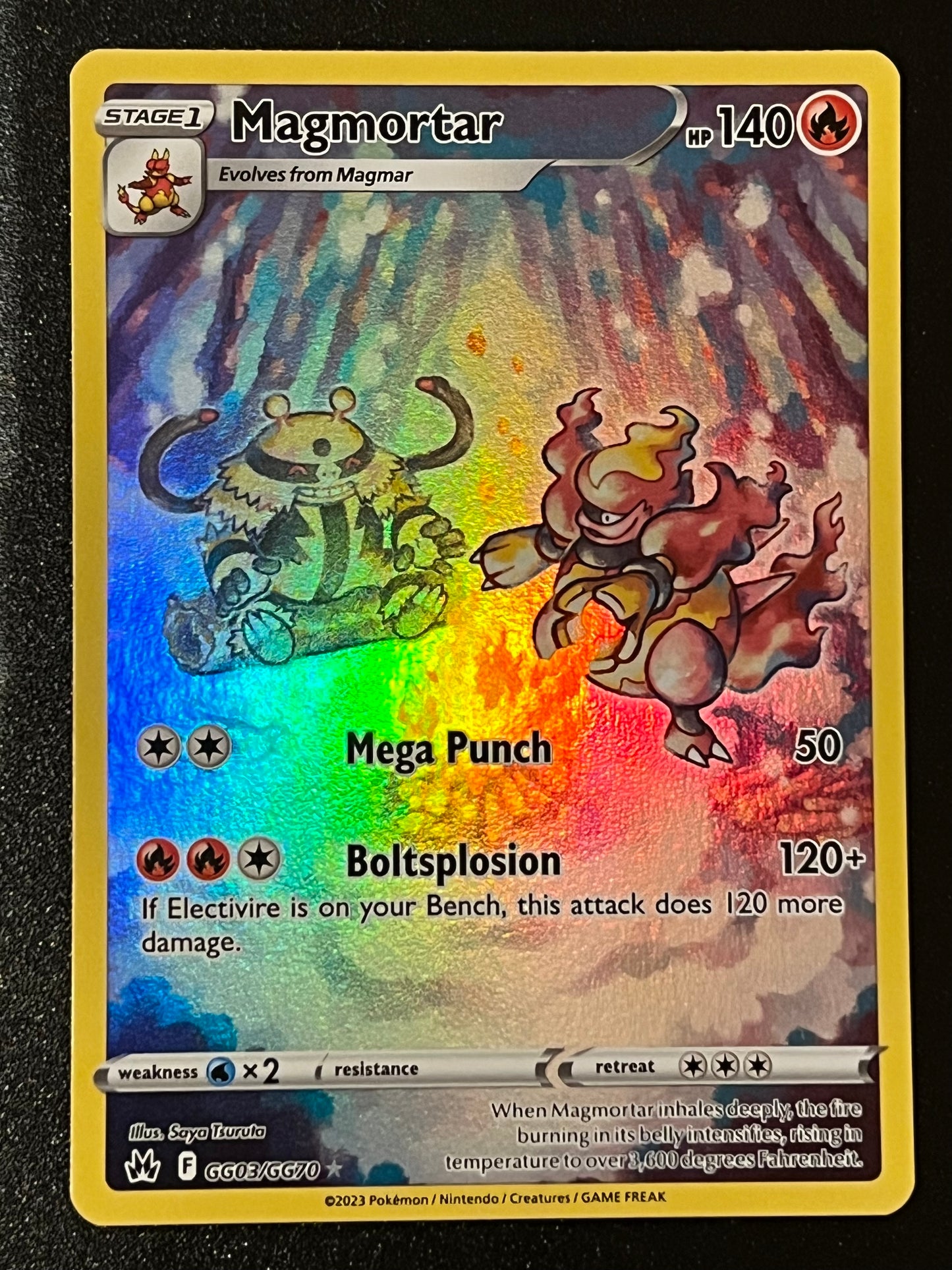 GG03/GG70 Magmortar - Pokémon Crown Zenith Holo Rare