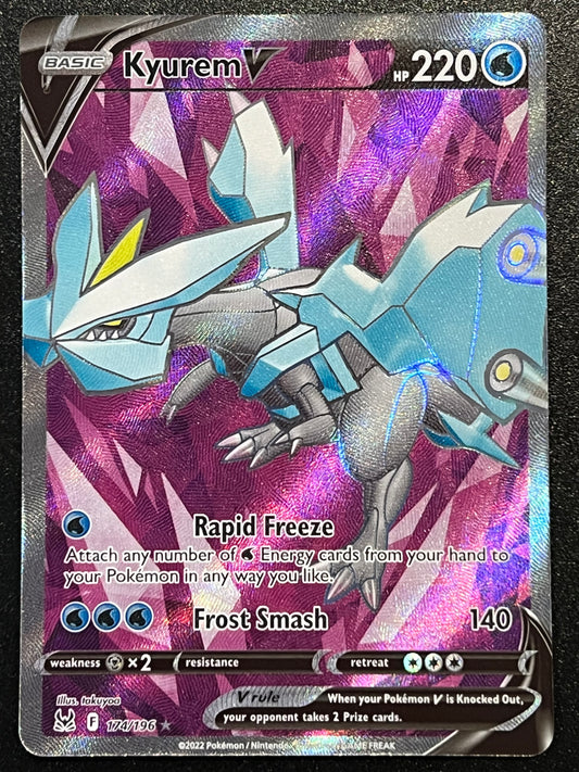 Kyurem V - 174/196 Lost Origin Rare Holo V Full Art