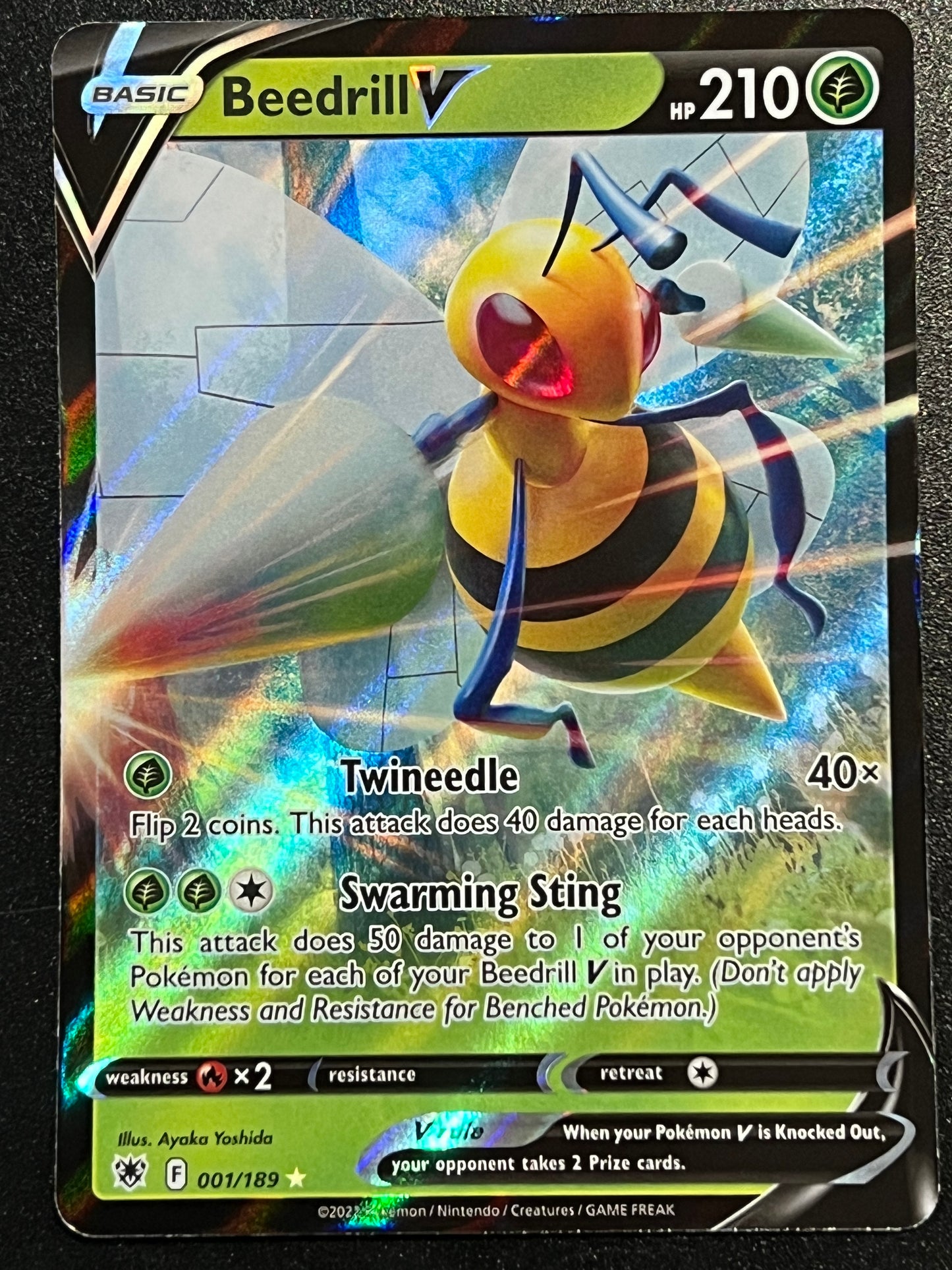 Beedrill V - 001/189 Astral Radiance Rare Holo