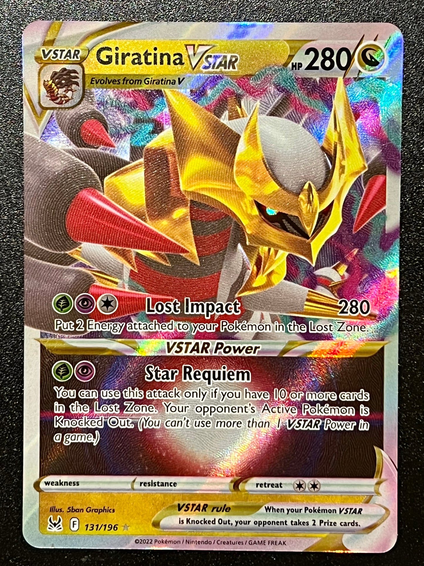 Giratina VStar - 131/196 Lost Origin Rare Holo VStar