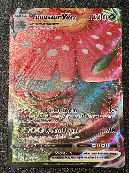 Venusaur VMax - SWSH102 Holo Promo Black Star