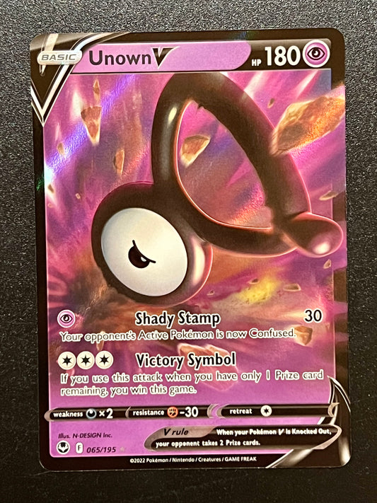 Unown V - 065/195 Silver Tempest Rare Holo V