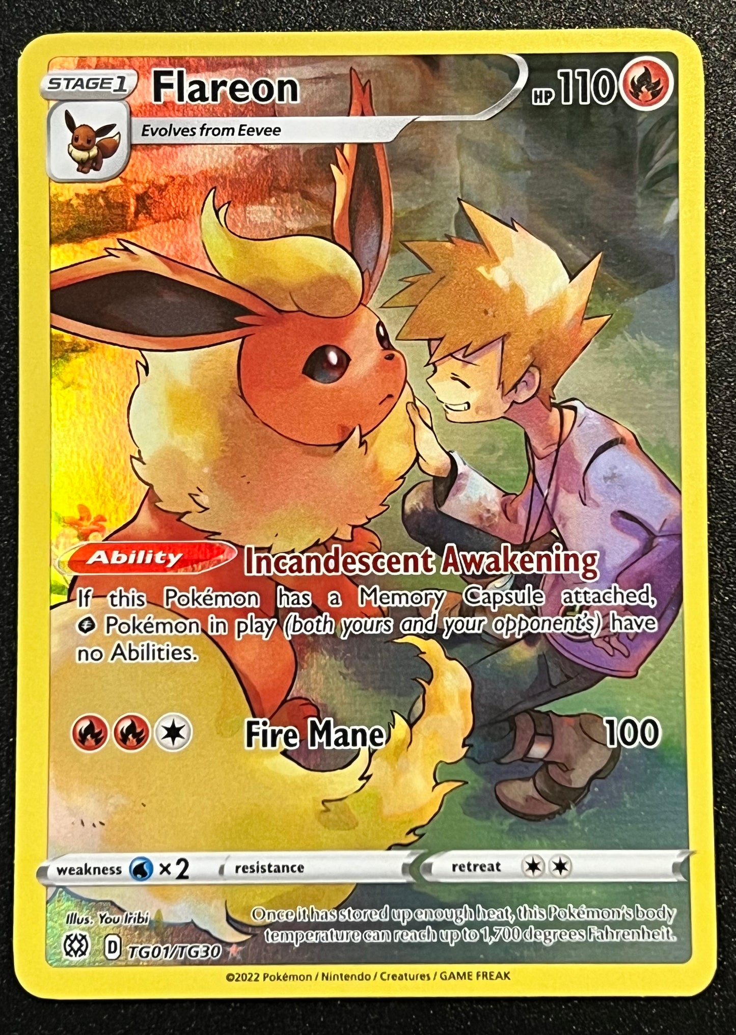 TG01/TG30 Flareon - Brilliant Stars Trainer Gallery