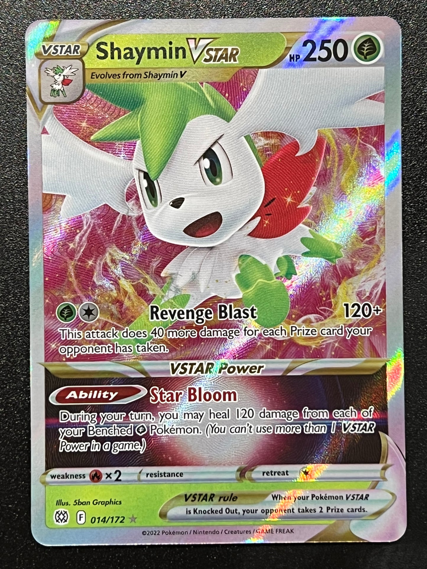 Shaymin VStar - 014/172 Brilliant Stars Rare Holo VStar