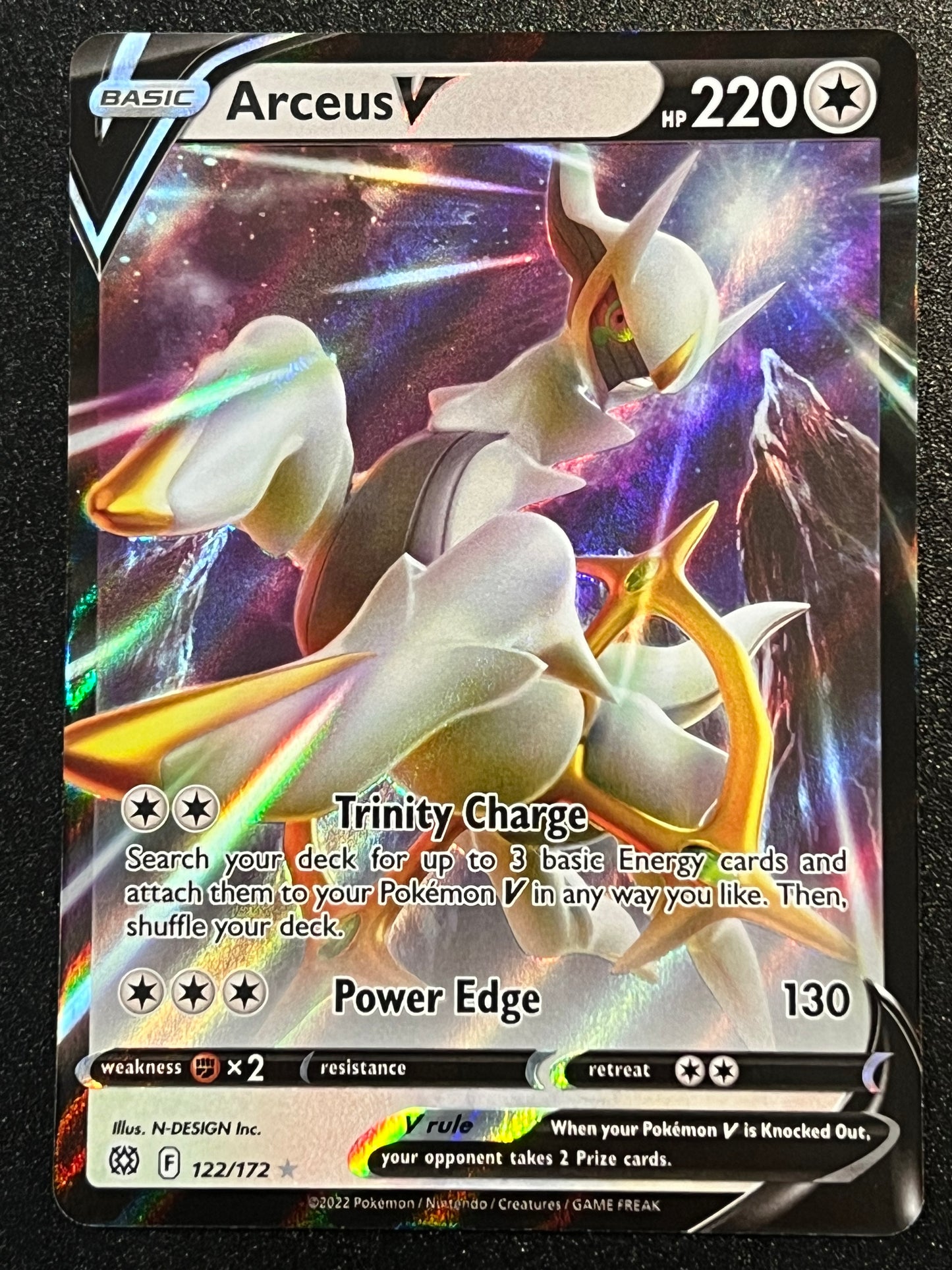 122/172 Arceus V - Pokémon Brilliant Stars Ultra Rare