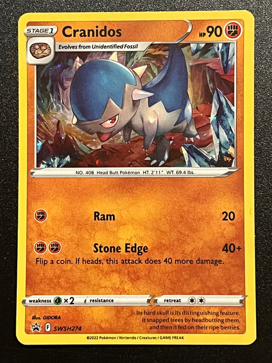 Cranidos - SWSH274 - Holo Promo Black Star