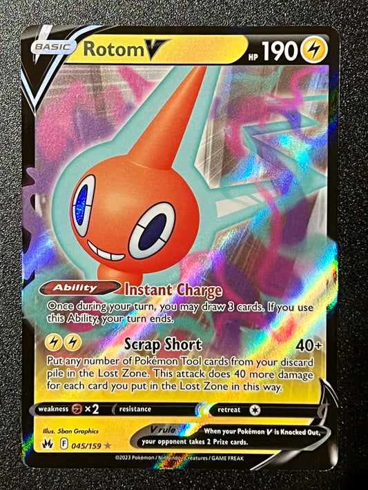 045/159 Rotom V - Pokémon Crown Zenith Ultra Rare