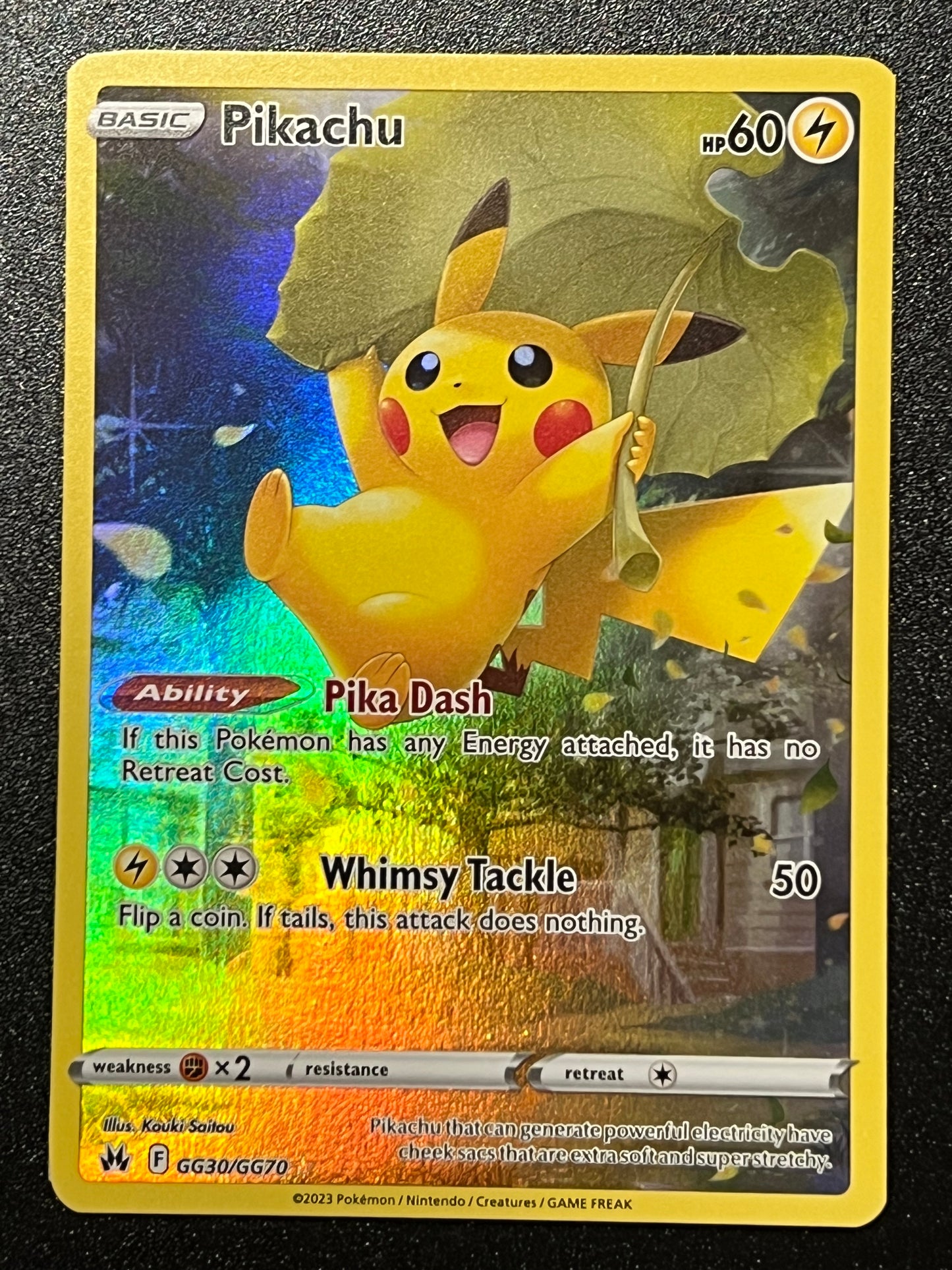 GG30/GG70 Pikachu - Pokémon Crown Zenith Holo Rare