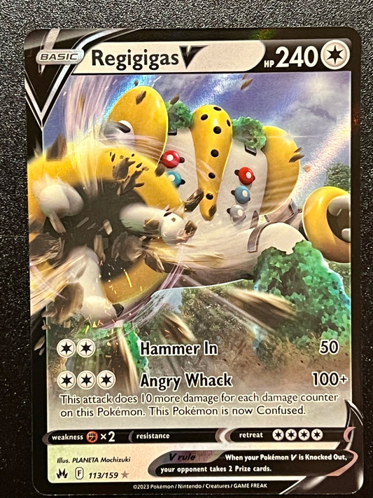 113/159 Regigigas V - Pokémon Crown Zenith Ultra Rare