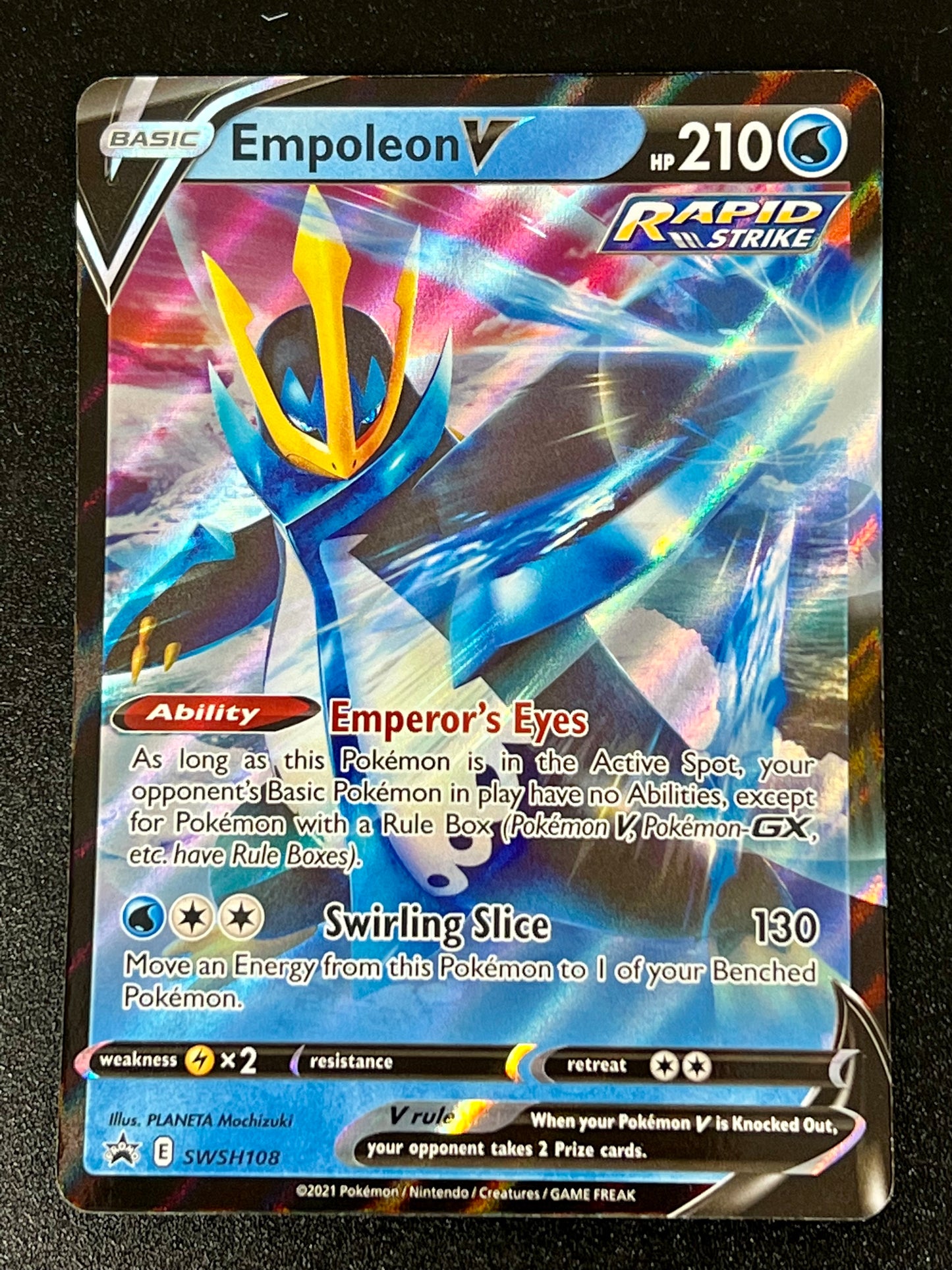 Empoleon V - SWSH108 Holo Promo Black Star