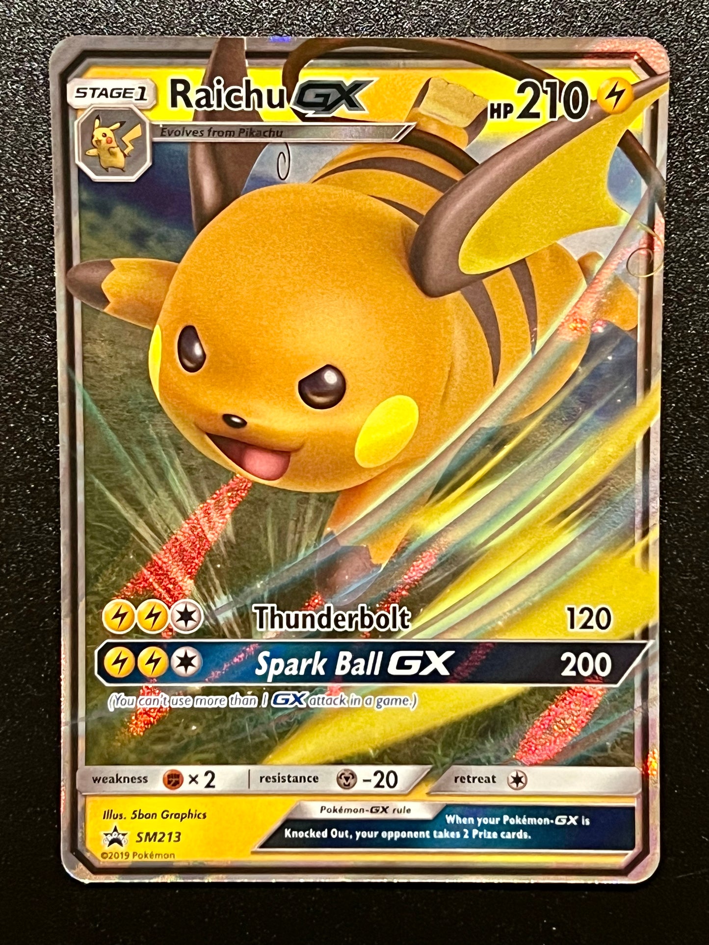 SM213 Raichu Gx - Pokémon Black Star Promo