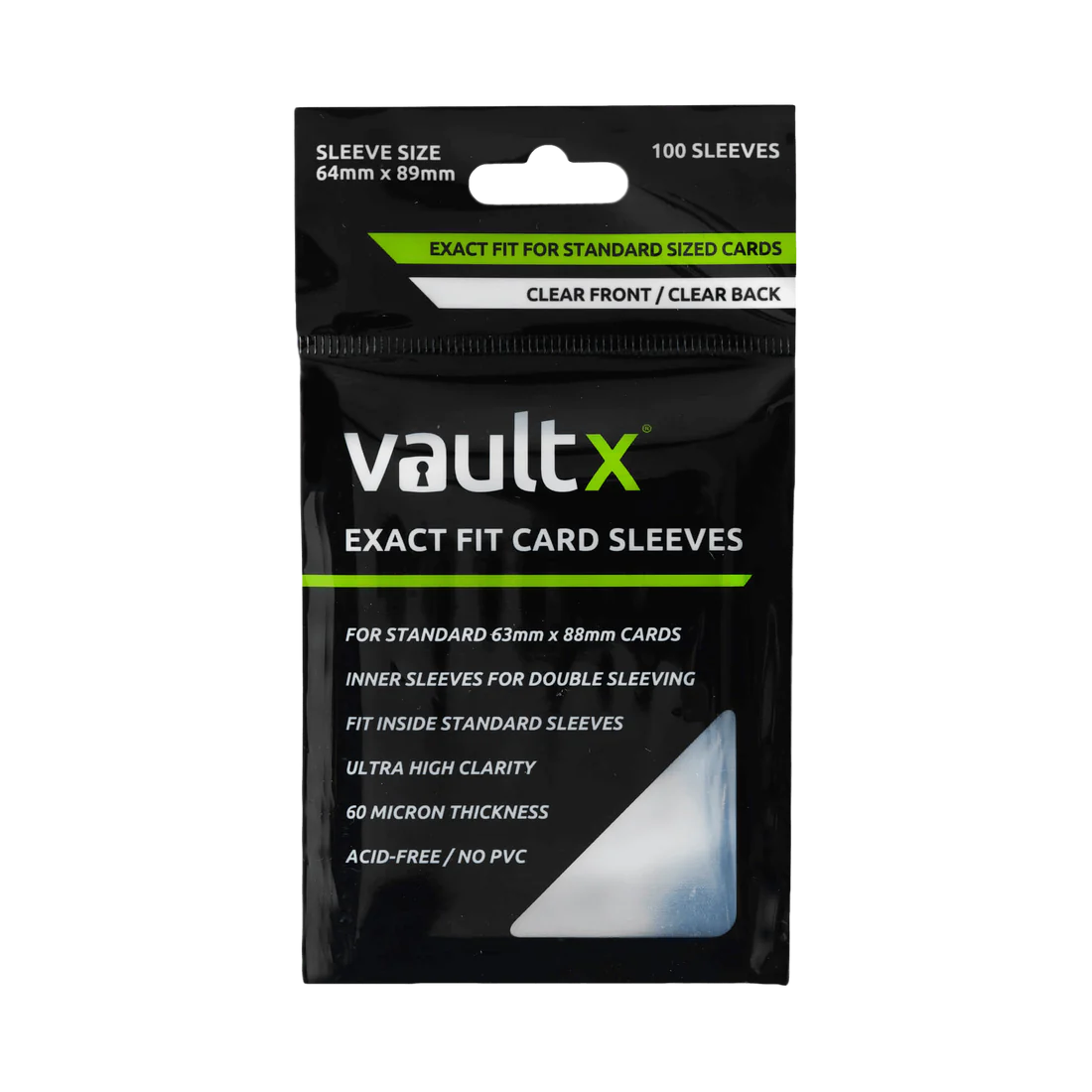 VaultX Exact Fit Card Sleeves (100pk)