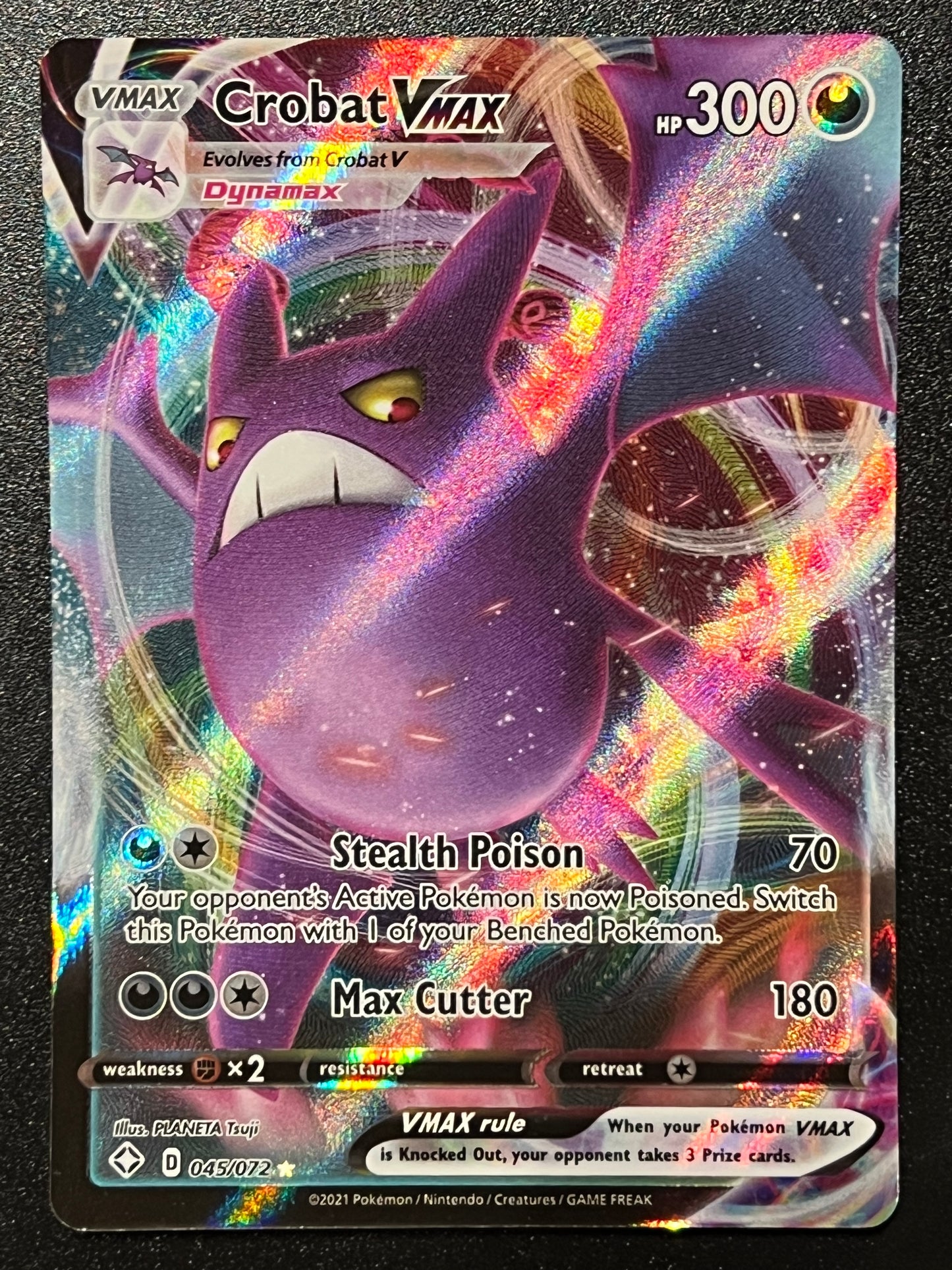 Crobat VMax - 045/072 Shining Fates Rare Holo VMax