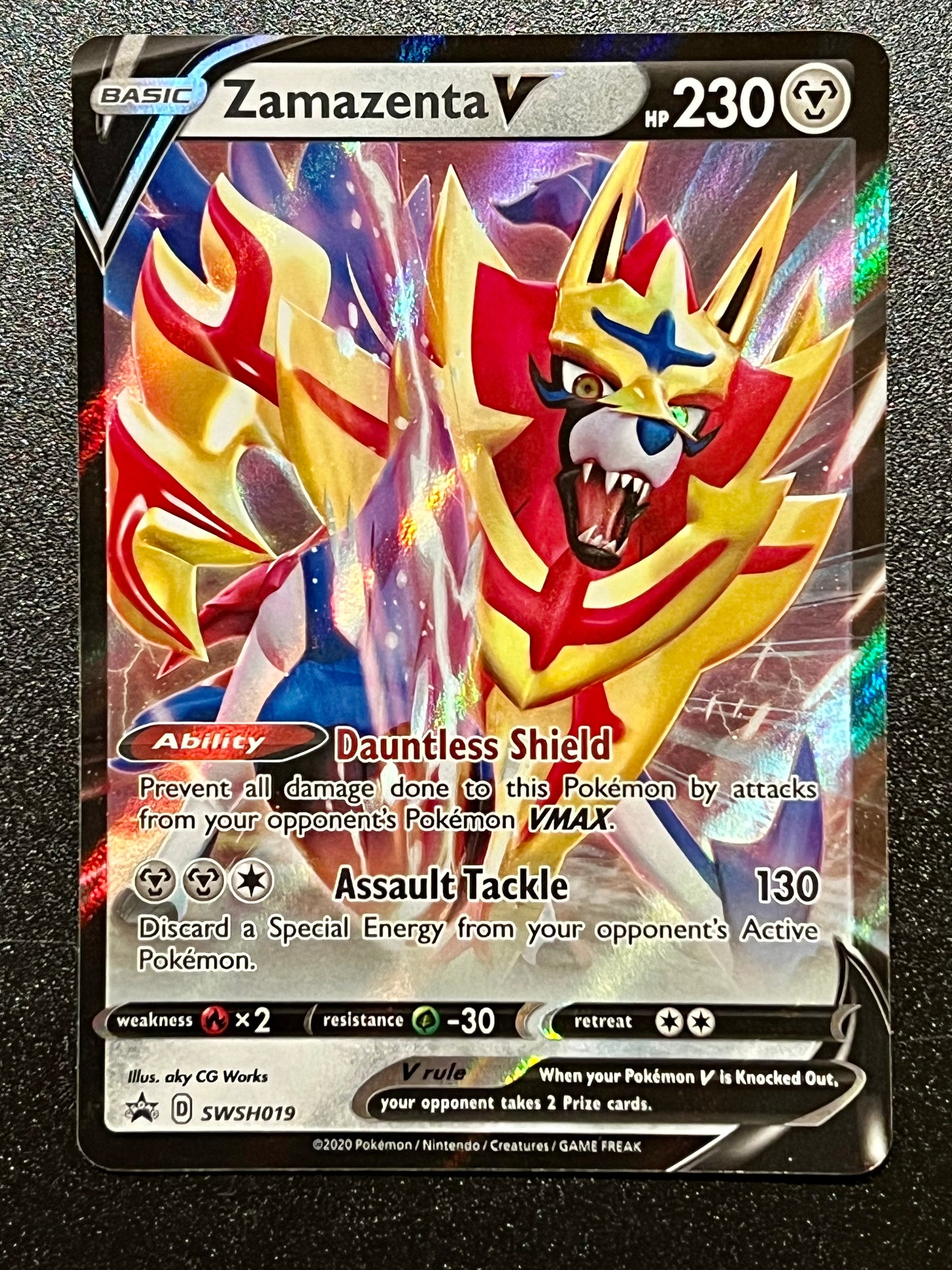 Zamazenta V - SWSH019 Holo Promo Black Star