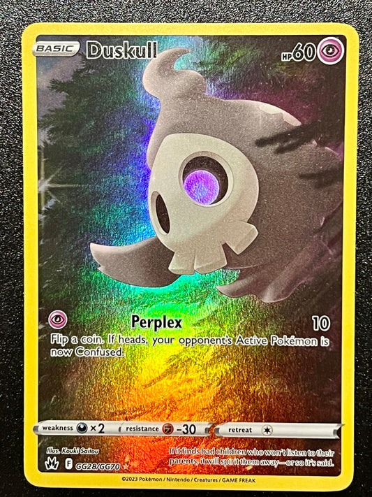 GG28/GG70 Duskull - Pokémon Crown Zenith Holo Rare