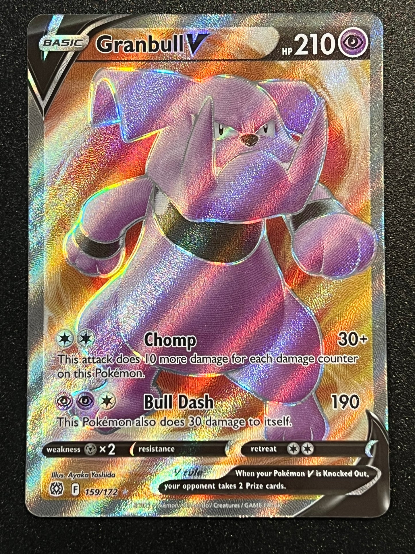 159/172 Granbull V - Pokémon Brilliant Stars Full Art