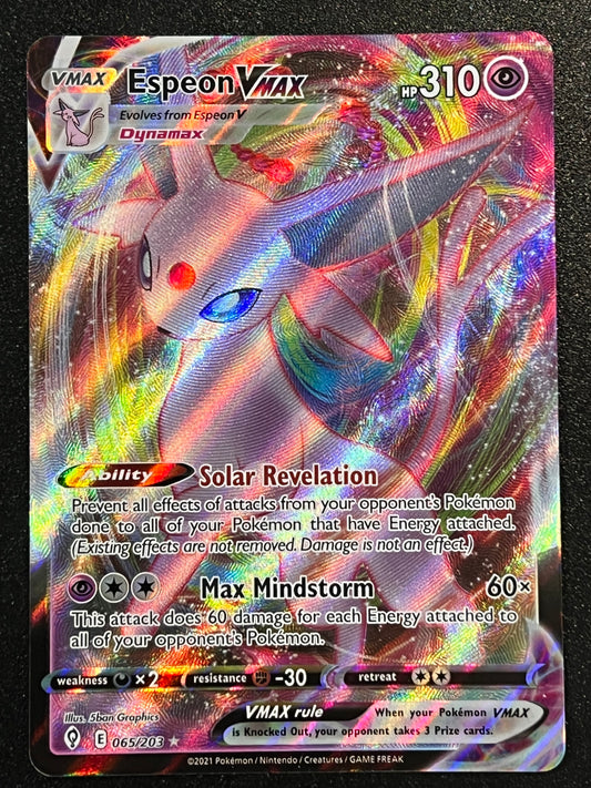 065/203 Espeon VMax - Evolving Skies Ultra Rare