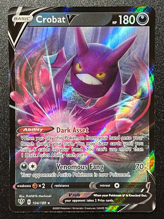 104/189 Crobat V - Pokémon Darkness Ablaze Ultra Rare