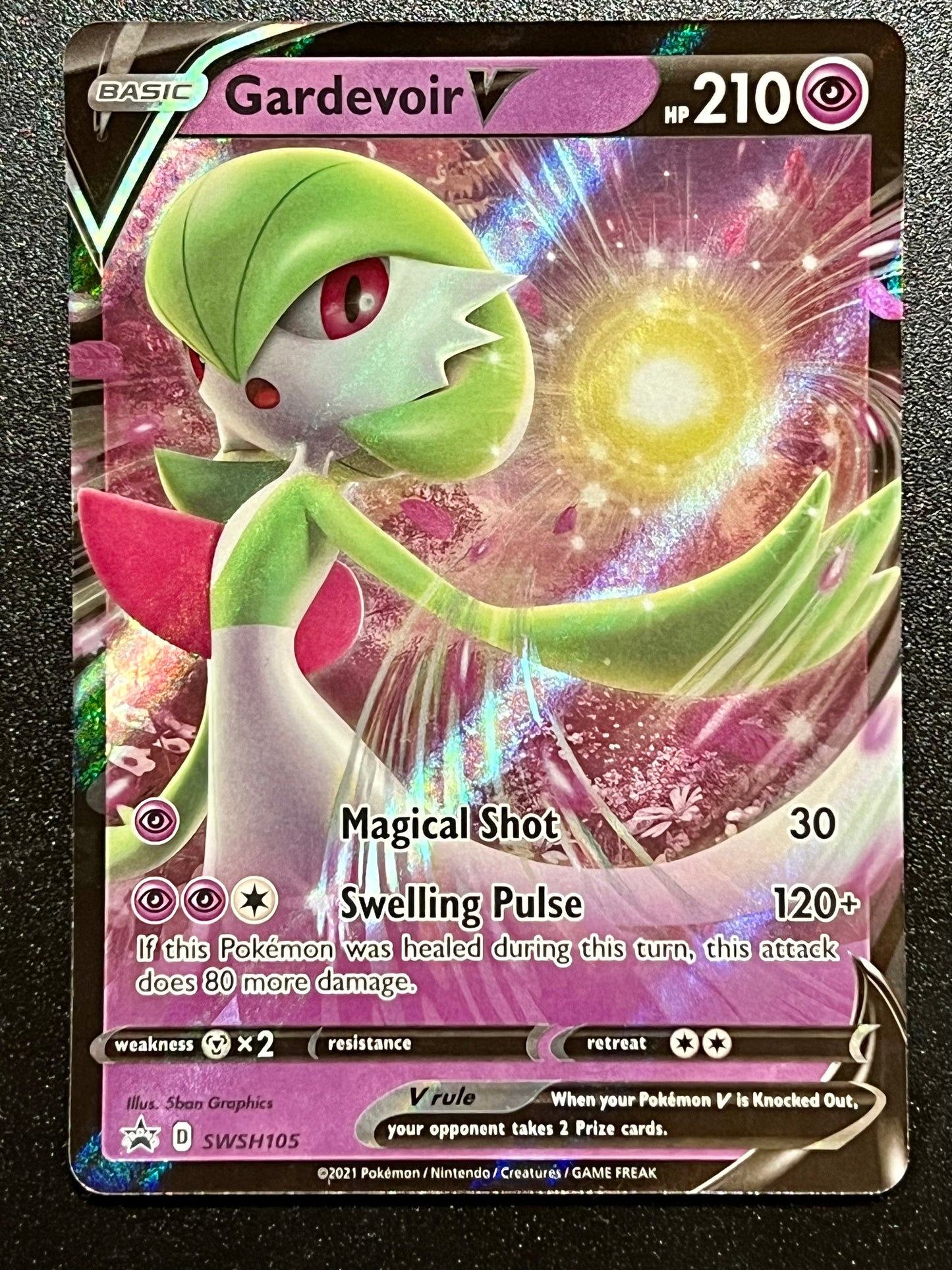 Gardevoir V - SWSH105 Holo Promo Black Star