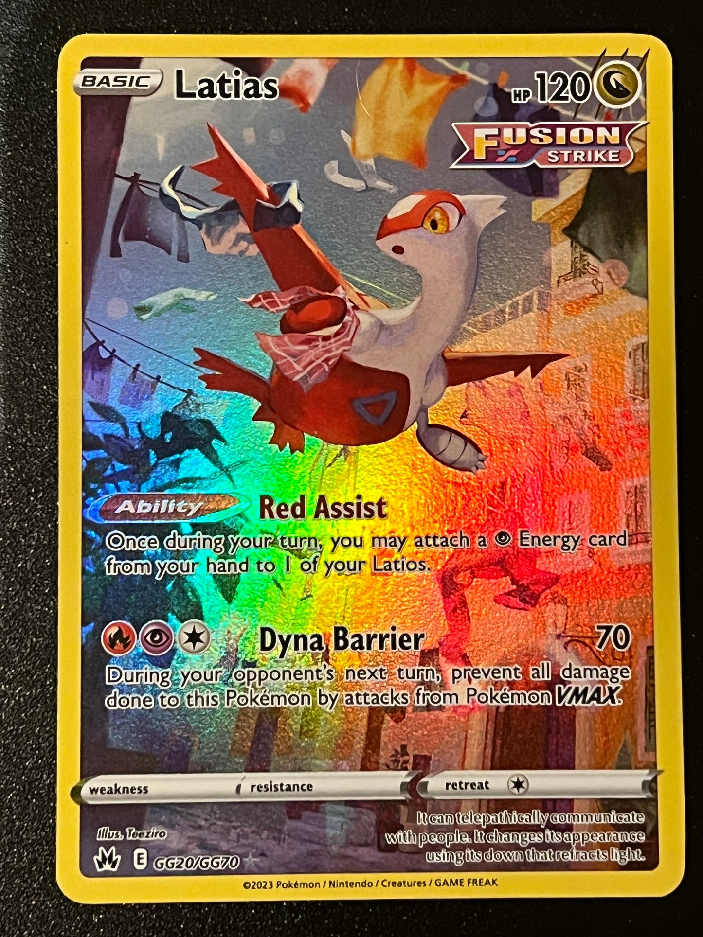 GG20/GG70 Latias - Pokémon Crown Zenith Holo Rare