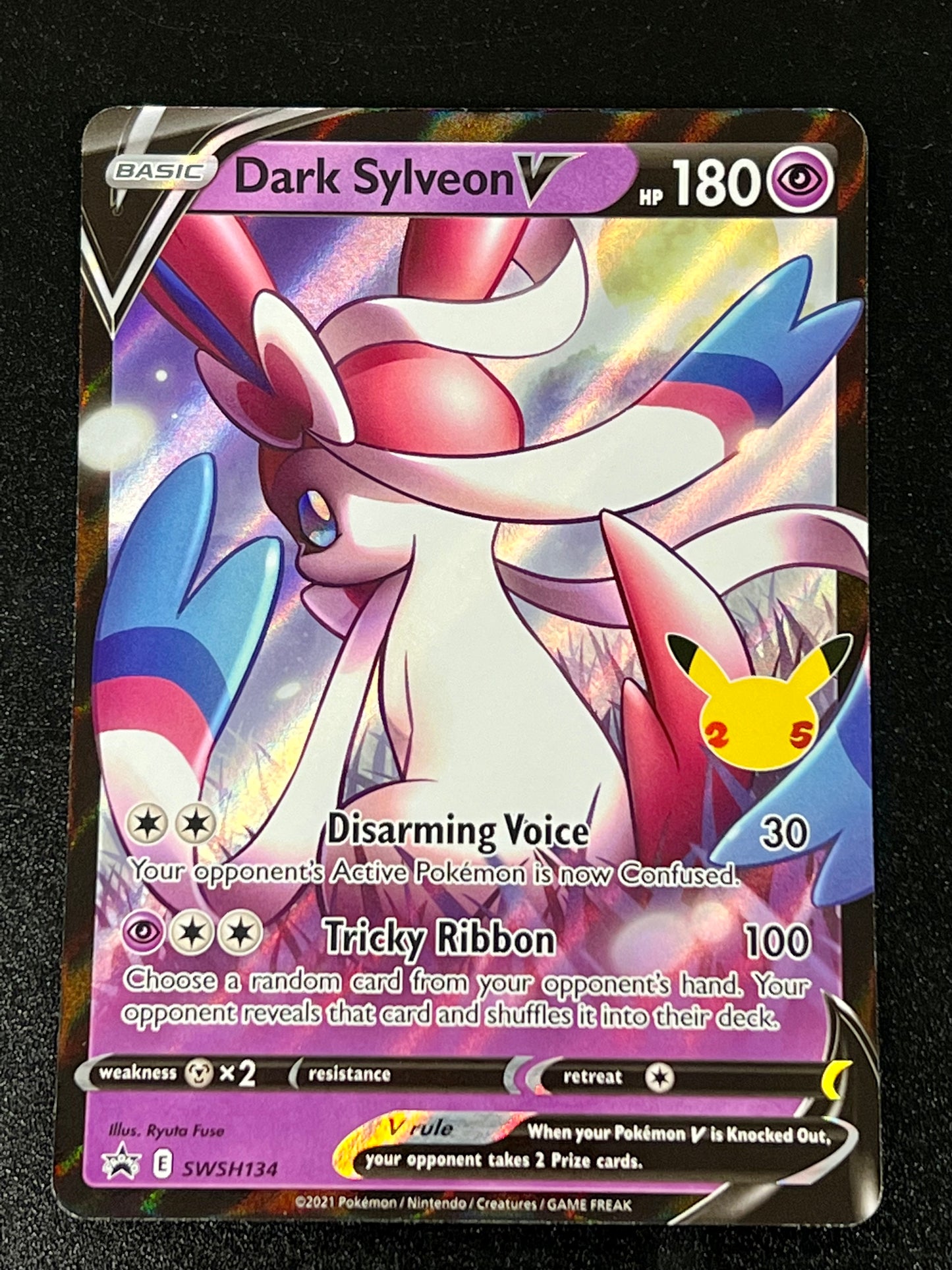 Dark Sylveon V - SWSH134 Holo Promo Black Star