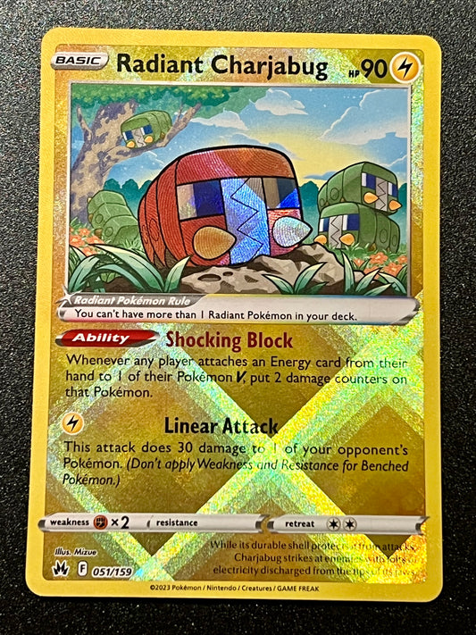 051/159 Radiant Charjabug - Pokémon Crown Zenith Radiant Rare