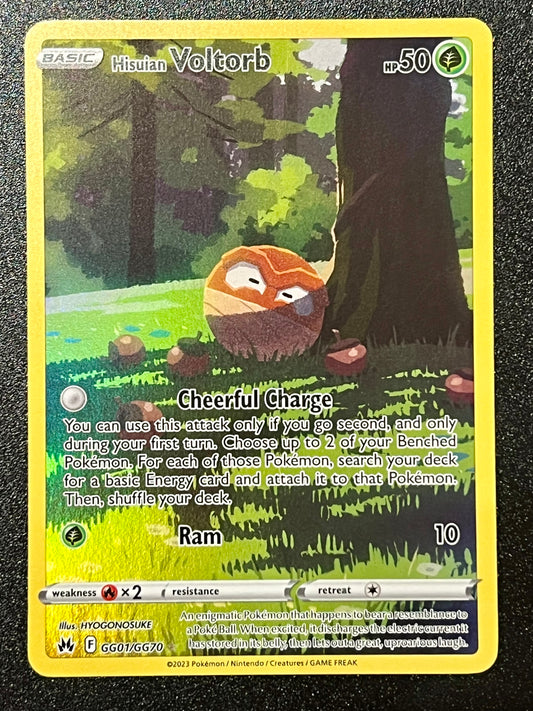 GG01/GG70 Hisuian Voltorb - Pokémon Crown Zenith Holo Rare