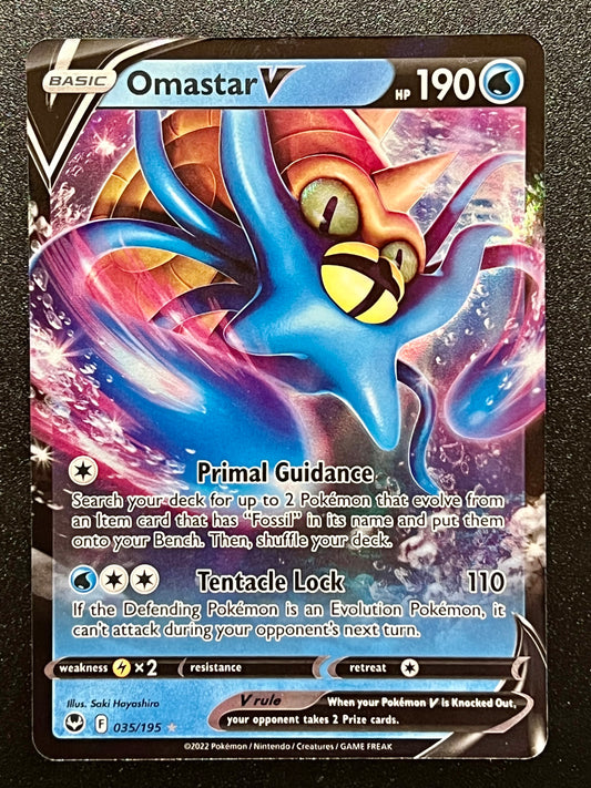 Omastar V - 035/195 Silver Tempest Rare Holo