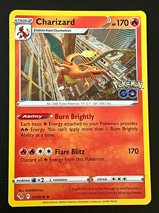 Charizard - 010/078 Pokémon Go Rare Holo