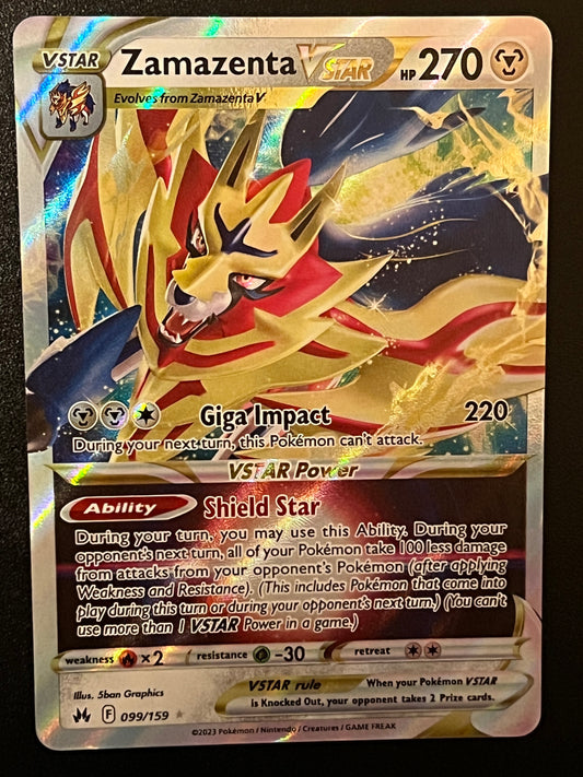 099/159 Zamazenta VStar - Pokémon Crown Zenith Ultra Rare