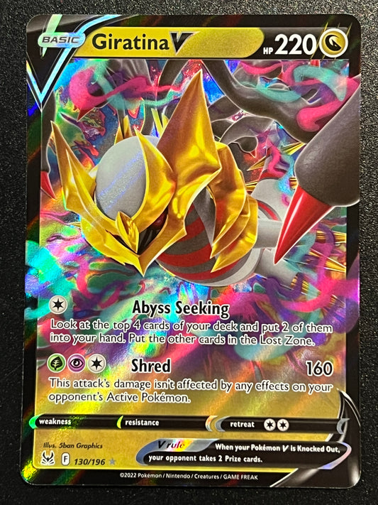 Giratina V - 130/196 Lost Origin Rare Holo